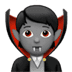 🧛🏽 vampire: medium skin tone display on Apple